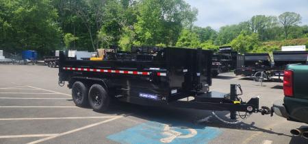 New 7 x 14 Sure-Trac Low-Pro Telescopic Dump Trailer 14k