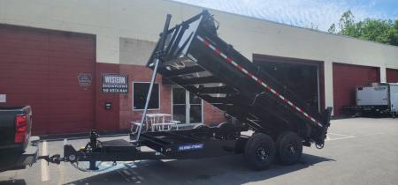 New 7 x 14 Sure-Trac Low-Pro Telescopic Dump Trailer 14k