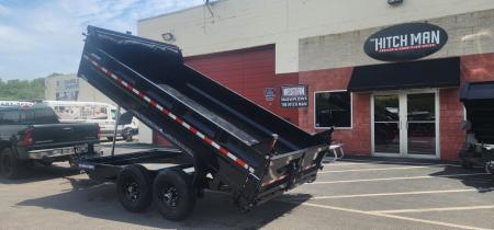 New 7 x 14 Sure-Trac Low-Pro Telescopic Dump Trailer 14k