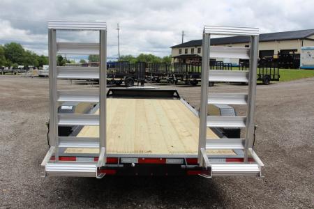 New 2026 Moritz ELBH 7' x 18' Low Pro - Aluminum Ramps - Equipment Trailer - 14000# GVW