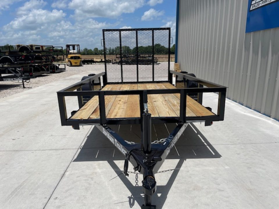New 2026 DAVIDSON 5X10 SINGLE AXLE ANGLE TOP UTILITY W/ 4' GATE