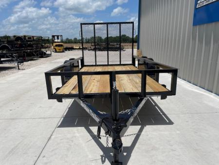 New 2026 DAVIDSON 5X10 SINGLE AXLE ANGLE TOP UTILITY W/ 4' GATE