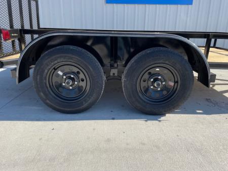 New 2026 DAVIIDSON 77X12 (2) TANDEM 3500lb AXLES, ANGLE TOP DOVETAIL 36"GATE UTILITY TRAILER