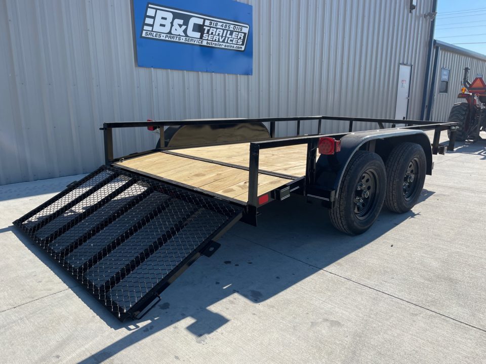 New 2026 DAVIIDSON 77X12 (2) TANDEM 3500lb AXLES, ANGLE TOP DOVETAIL 36"GATE UTILITY TRAILER