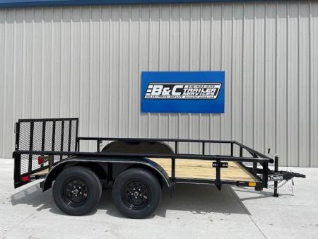New 2026 DAVIDSON 83X12 (2)TANDEM AXLE PIPE TOP UTILITY W/36  GATE, DOVETAIL