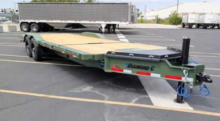 New HXD-210-24' Power Tilt 102" Wide: 23K (GVWR), Hyd Jack, Drive Over Fenders, Equipment Trailer