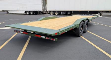 New HXD-210-24' Power Tilt 102" Wide: 23K (GVWR), Hyd Jack, Drive Over Fenders, Equipment Trailer