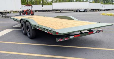 New HXD-210-24' Power Tilt 102" Wide: 23K (GVWR), Hyd Jack, Drive Over Fenders, Equipment Trailer