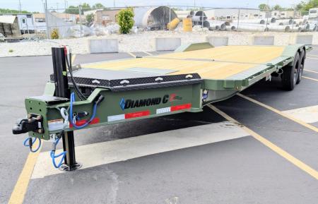New HXD-210-24' Power Tilt 102" Wide: 23K (GVWR), Hyd Jack, Drive Over Fenders, Equipment Trailer