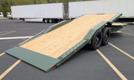 New HXD-210-24' Power Tilt 102" Wide: 23K (GVWR), Hyd Jack, Drive Over Fenders, Equipment Trailer