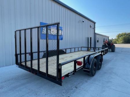 New 2026 DAVIDSON 83X18 TANDEM (2)AXLE PIPE TOP UTILITY TRAILER W/4' GATE