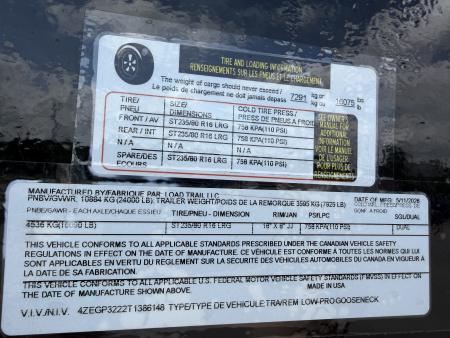 New #386148 2026 LOAD TRAIL GP 32 X 102 DUAL TANDEM LOW-PRO 20K GOOSENECK W/ MAX RAMPS