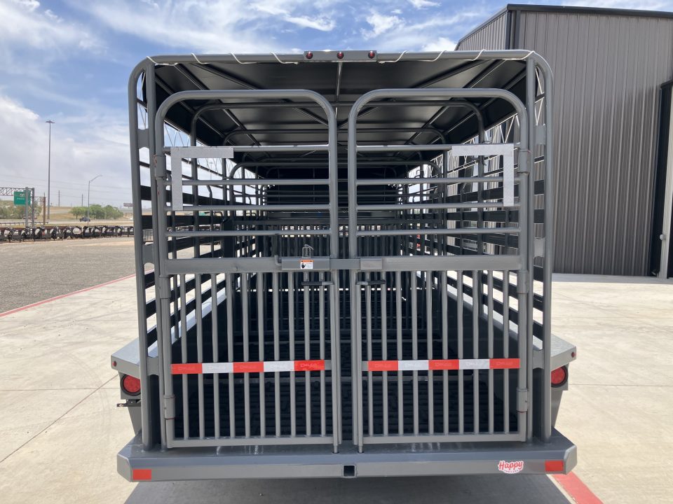 New 2026 Delco 6'8"x20' GN Bar Top Livestock Trailer - B8 Cattleman