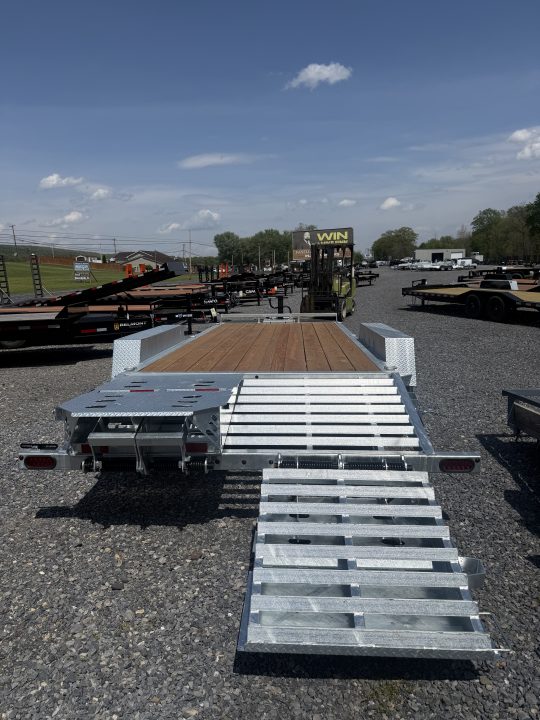 New 2026 B-WISE 20' - 16K - Equipment Trailer - Full Width Ramps - GALVANIZED