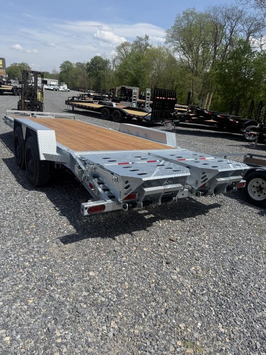 New 2026 B-WISE 20' - 16K - Equipment Trailer - Full Width Ramps - GALVANIZED