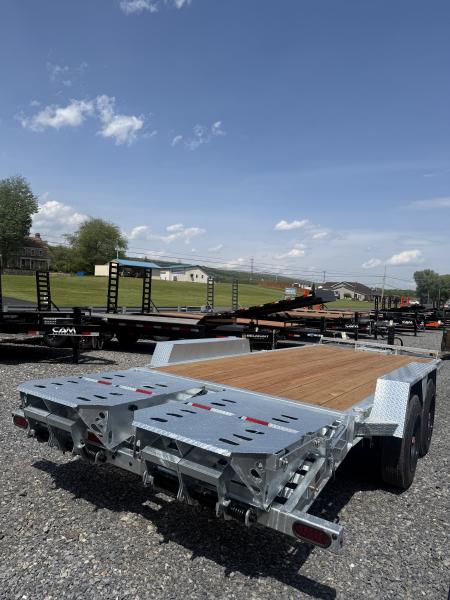 New 2026 B-WISE 20' - 16K - Equipment Trailer - Full Width Ramps - GALVANIZED