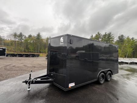 New 2026 Spartan 8.5x16+2ft V-nose/ 7' interior height / Ext. Tongue/ Blackout/ Polycore Exterior - 7000GVW