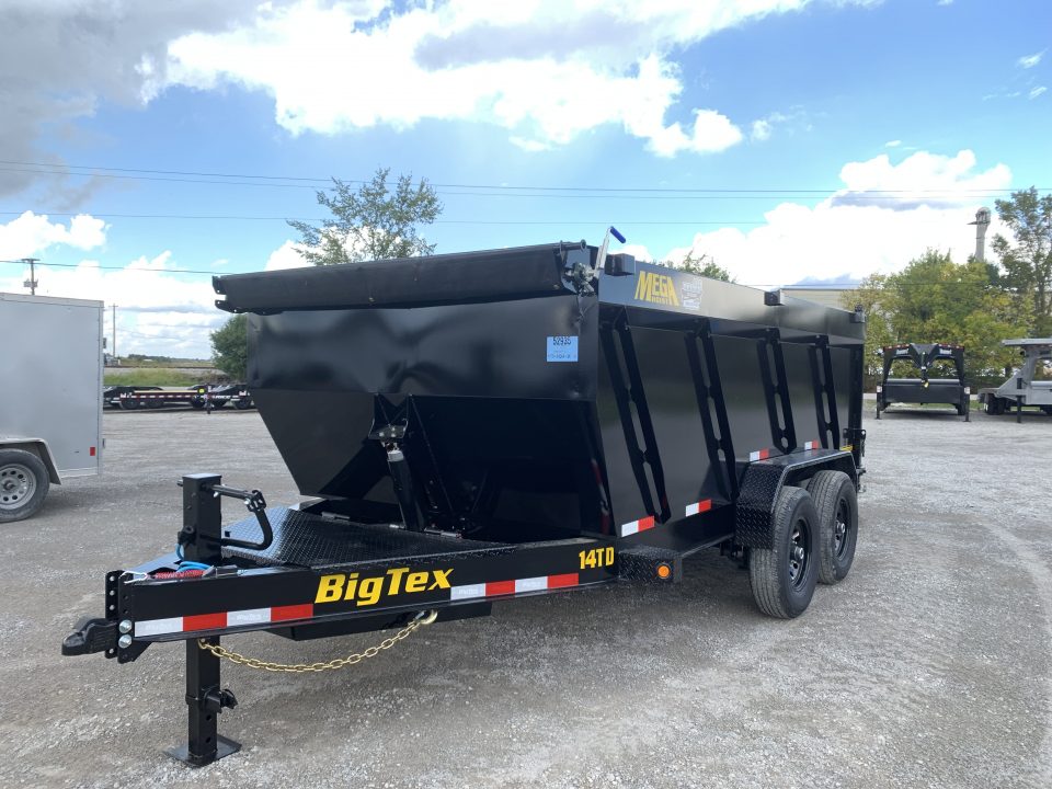 New 2027 Big Tex Trailers 14TD-14C4A-BK (83" x 14') 15.4K Telescopic Highside Dump Trailer