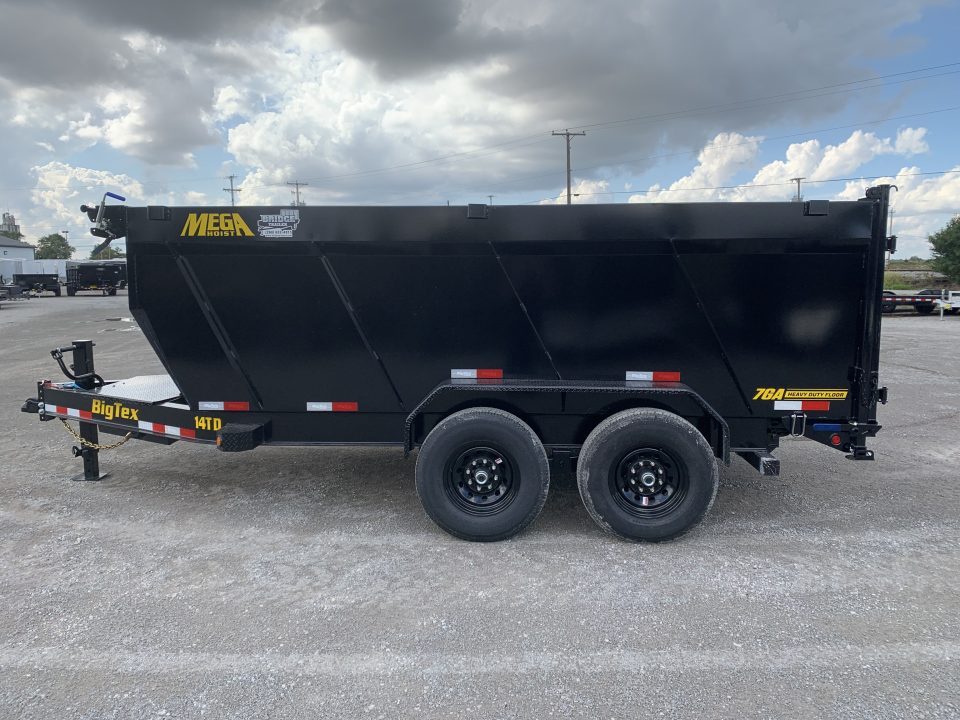 New 2027 Big Tex Trailers 14TD-14C4A-BK (83" x 14') 15.4K Telescopic Highside Dump Trailer