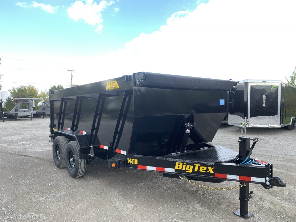 New 2027 Big Tex Trailers 14TD-14C4A-BK (83" x 14') 15.4K Telescopic Highside Dump Trailer