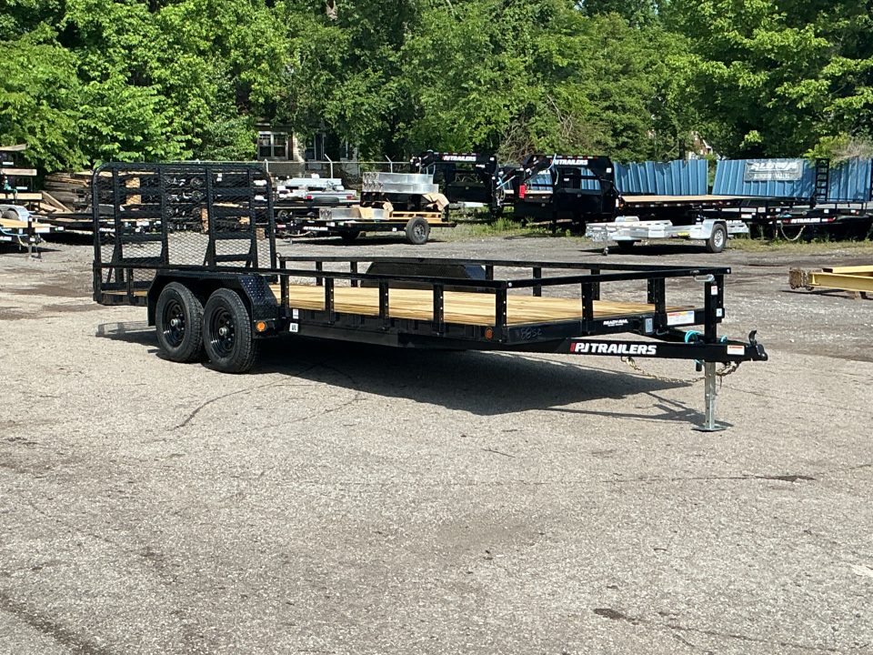 New 2027 PJ Trailers 83" x 20' Tandem Axle Channel 10K GVWR (UL) Utility Trailer