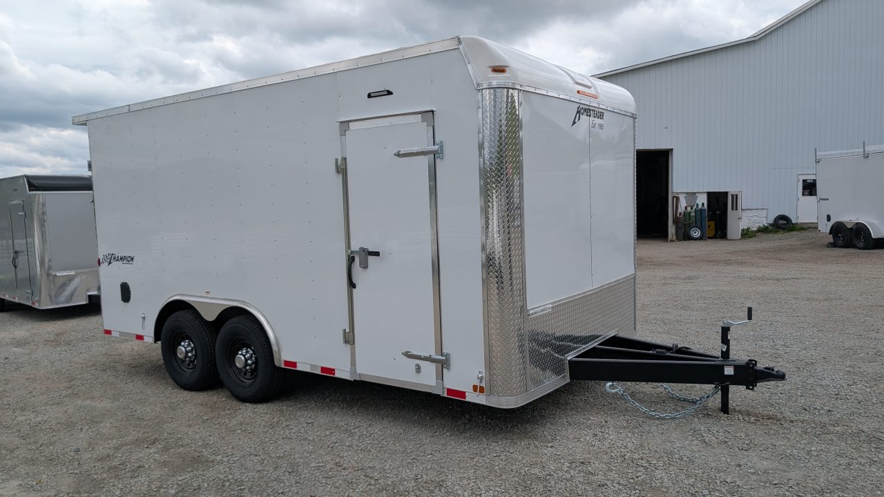 New 2026 Homesteader 8.5 x 16 HD Champion Cargo Trailer w/ Barn Doors (14000# GVW)
