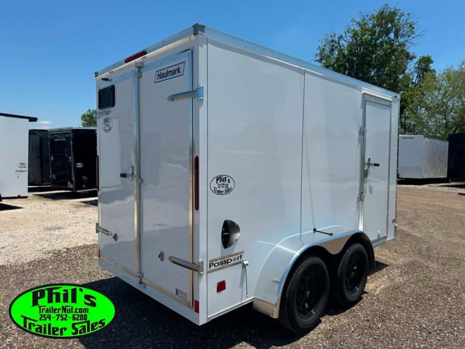 New 2026 Haulmark 6X12 Cargo / Enclosed Trailer PASSPORT DELUX - REAR DOUBLE DOORS!
