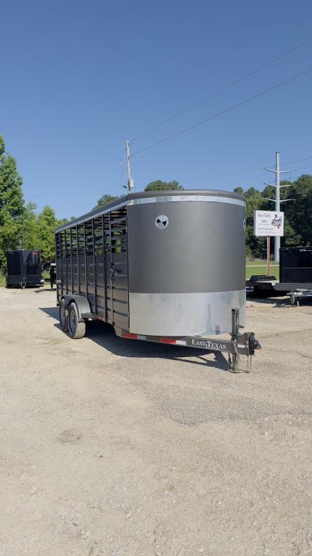 Used 2024 East Texas 7X20 Livestock TRAILER