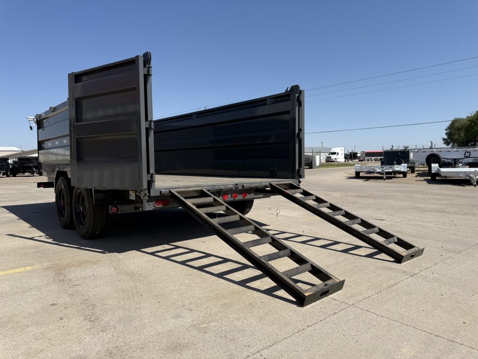 New 2026 Buckshot MFG TLP416 Hydraulic Jacks & 8K Axles Dump Trailer