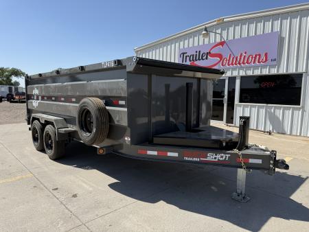 New 2026 Buckshot MFG TLP416 Hydraulic Jacks & 8K Axles Dump Trailer