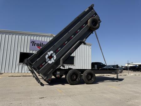 New 2026 Buckshot MFG TLP416 Hydraulic Jacks & 8K Axles Dump Trailer