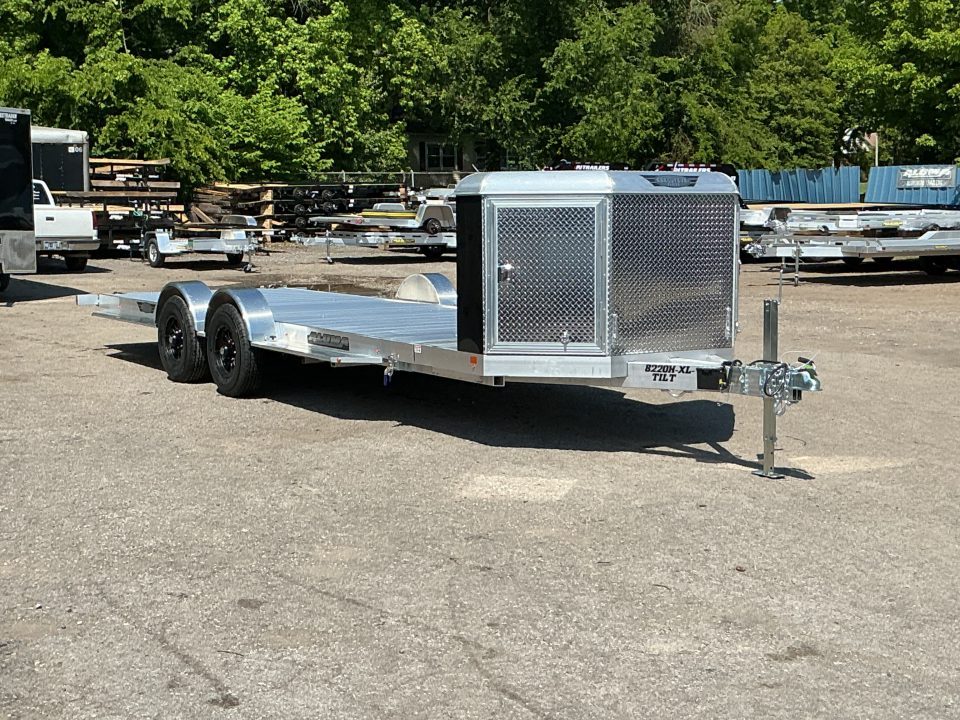 New 2027 Aluma 8220H-XL-TILT 81" x 20' Executive Series Tilt - 10K GVWR Car / Racing Trailer