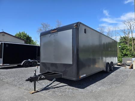 New 8.5 x 24 Homesteader Champion Enclosed Cargo Trailer, 10k GVWR ***Charcoal Black Out w/Spread Torsion Axles, PolyCor Side Panels & Alum Wheels