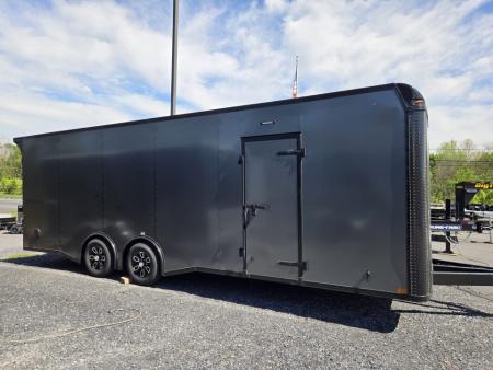 New 8.5 x 24 Homesteader Champion Enclosed Cargo Trailer, 10k GVWR ***Charcoal Black Out w/Spread Torsion Axles, PolyCor Side Panels & Alum Wheels