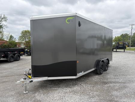 New 2026 NEO Trailers NAM1675TR86 (7.5' x 16') 7K V-Nose Motorcycle Trailer