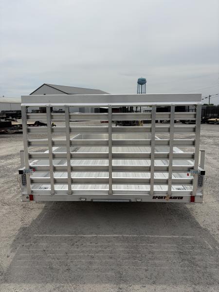 New 2026 Sport Haven AUT714TDS (7' X 14') 7K Deluxe Utility Trailer w/ ATP Sides
