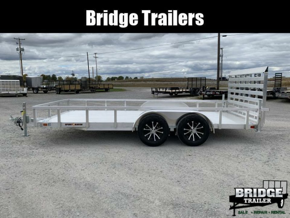 New 2026 Sport Haven AUT716TD-HD (7' X 16') 7K Utility Trailer