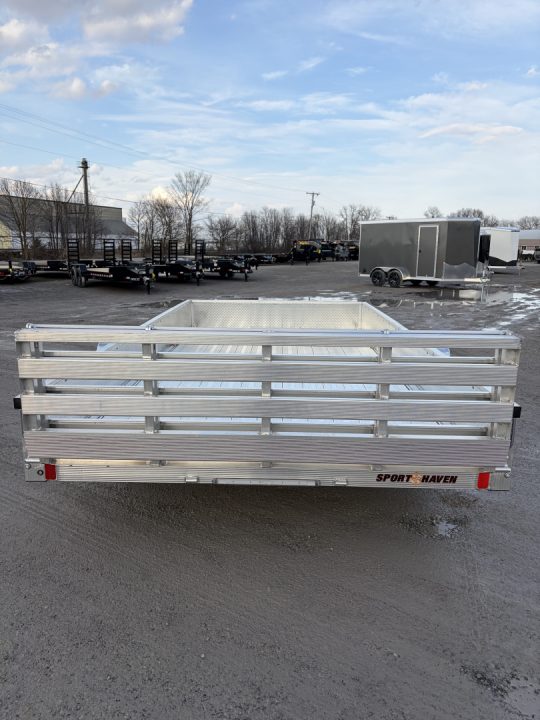 New 2026 SPORT HAVEN AUT714D (7' X 14') 2.9K Aluminum Utility Trailer w/ ATP Sides