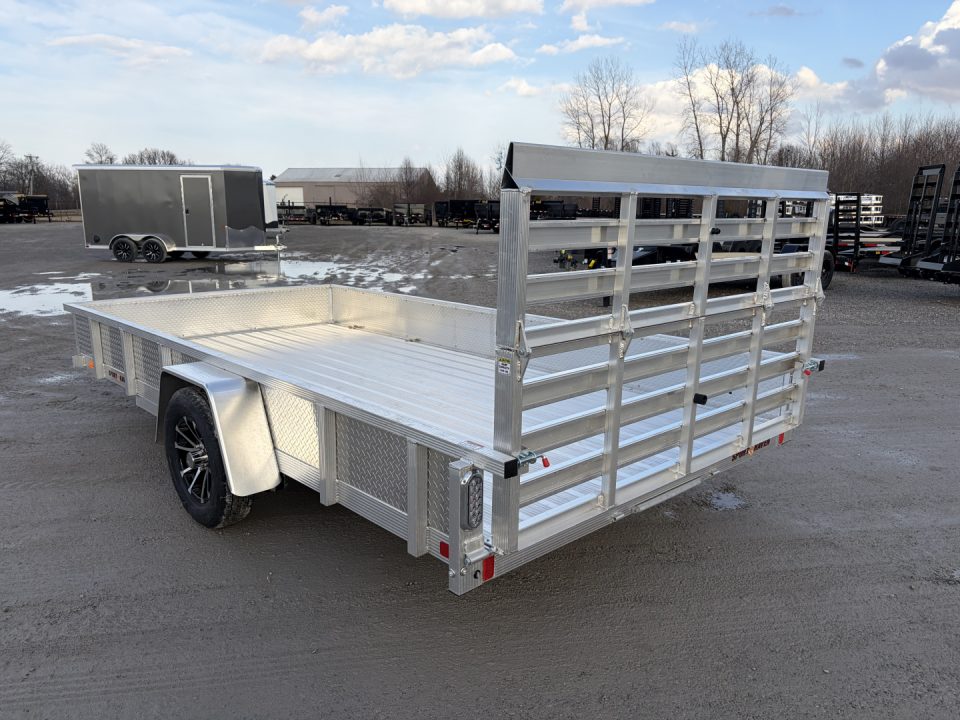 New 2026 SPORT HAVEN AUT714D (7' X 14') 2.9K Aluminum Utility Trailer w/ ATP Sides