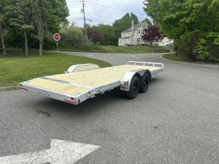 New 2027 ALCOM ECO 7X20 Aluminum Frame Wood Deck Car Hauler