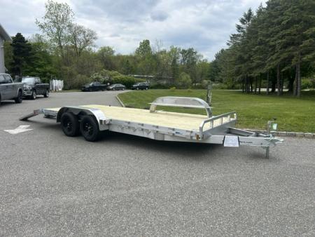 New 2027 ALCOM ECO 7X20 Aluminum Frame Wood Deck Car Hauler
