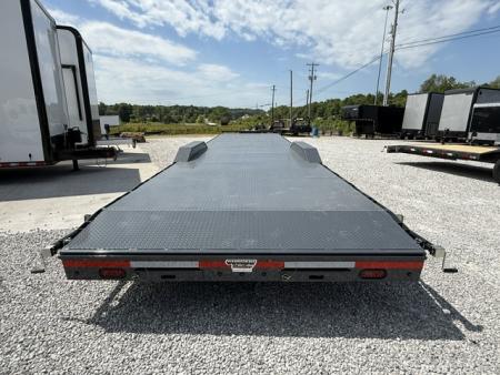 New Lamar Car Hauler 102x36 14K W/ Steel Floor, Tool Box & Winch Plate