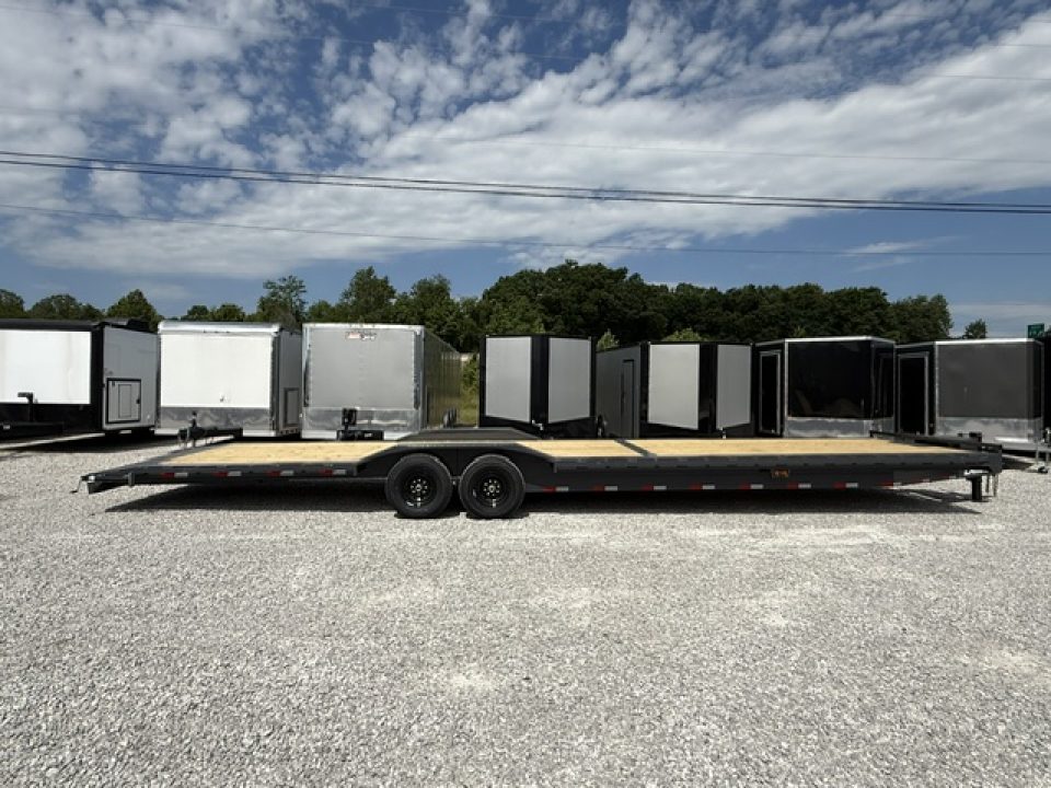New Lamar Car Hauler 102x36 14K W/ Tool Box & Winch Plate