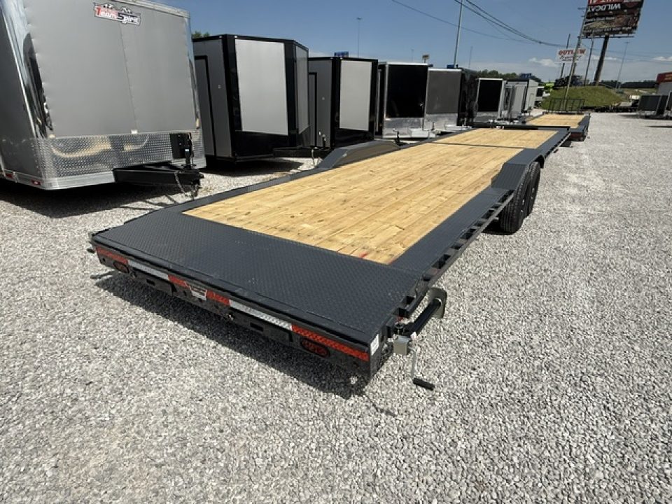 New Lamar Car Hauler 102x36 14K W/ Tool Box & Winch Plate
