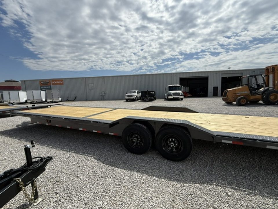 New Lamar Car Hauler 102x36 14K W/ Tool Box & Winch Plate