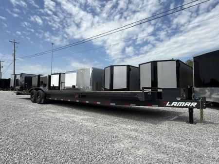 New Lamar Car Hauler 102x36 14K W/ Tool Box & Winch Plate