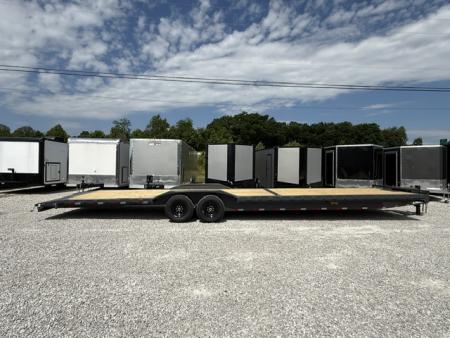 New Lamar Car Hauler 102x36 14K W/ Tool Box & Winch Plate