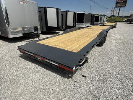 New Lamar Car Hauler 102x36 14K W/ Tool Box & Winch Plate