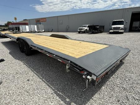 New Lamar Car Hauler 102x36 14K W/ Tool Box & Winch Plate