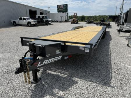 New Lamar Car Hauler 102x36 21K W/ Tool Box & Winch Plate